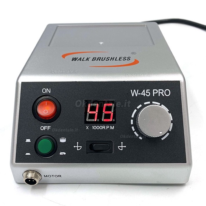 Micromotor lucidatrice w-45 con pedale on-off lucidatrice